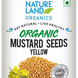 Natureland Organic Mustard Yellow 150g, Pack Of 6 Natureland Organic Mustard Yellow 150g, Pack Of 6