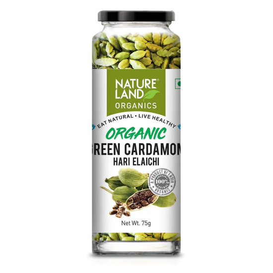 Natureland Organics Green Cardamom 75g