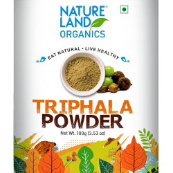 Nature Land Organics Triphala Powder 100g, Pack Of 6 Nature Land Organics Triphala Powder 100g, Pack Of 6