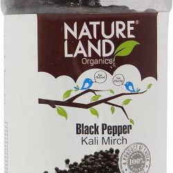 Natureland Organics Black Pepper 100g, Pack Of 6 Natureland Organics Black Pepper 100g, Pack Of 6
