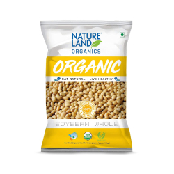 Natureland Organics Soybean Whole 500g, Pack Of 6 Natureland Organics Soybean Whole 500g, Pack Of 6