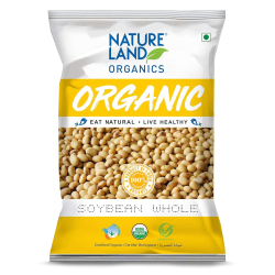 Natureland Organics Soybean Whole 500g, Pack Of 6 Natureland Organics Soybean Whole 500g, Pack Of 6