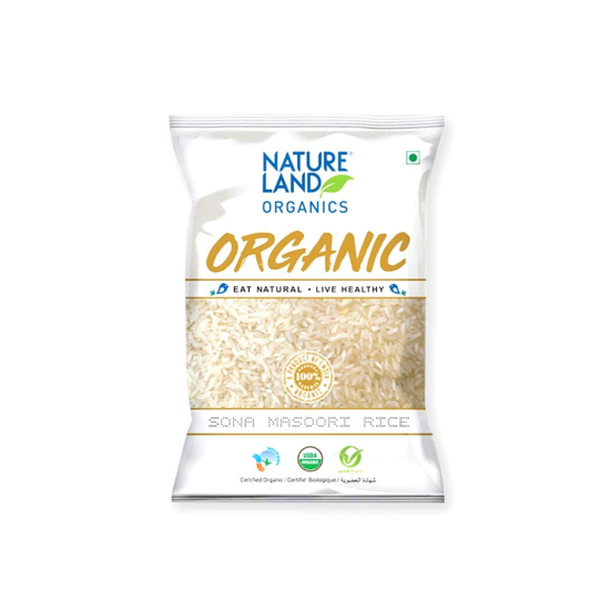 Natureland Organics Sona Masoori Rice 1Kg