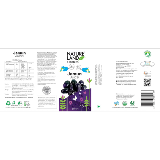 Natureland Organics Jamun Juice 500 ml