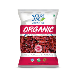 Natureland Organics Red Chilli Whole 50g Natureland Organics Red Chilli Whole 50g