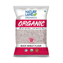 Natureland Organic Buck Wheat Flour 500g, Pack Of 6 Natureland Organic Buck Wheat Flour 500g, Pack Of 6