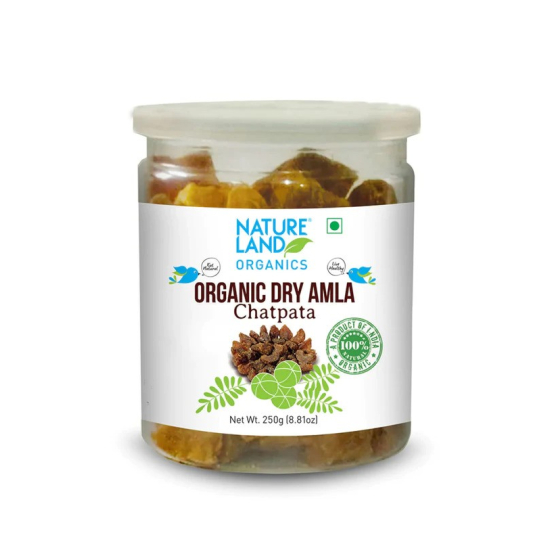 Natureland Organics Dry Amla Chatpat 250g