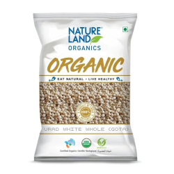 Natureland Organics Urad Whole White (Gota) 500g Natureland Organics Urad Whole White (Gota) 500g