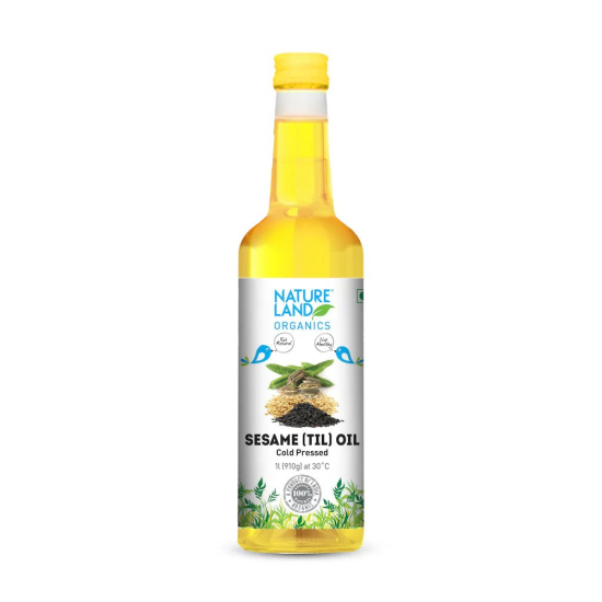 Natureland Organics White Sesame Oil 1Ltr