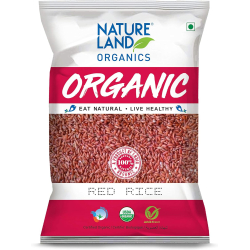 Natureland Organics Red Rice 1Kg  Natureland Organics Red Rice 1Kg
