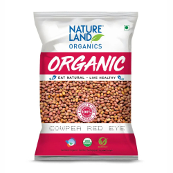 Natureland Organics Cowpea Red Eye 500g, Pack Of 6 Natureland Organics Cowpea Red Eye 500g, Pack Of 6
