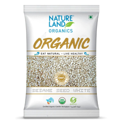 Natureland Organics Sesame Seed White 250g, Pack Of 6 Natureland Organics Sesame Seed White 250g, Pack Of 6