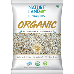 Natureland Organics Sesame Seed White 250g, Pack Of 6 Natureland Organics Sesame Seed White 250g, Pack Of 6