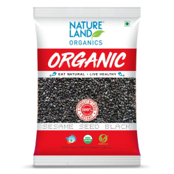 Natureland Organics Sesame Seed Black 250g, Pack Of 6 Natureland Organics Sesame Seed Black 250g, Pack Of 6