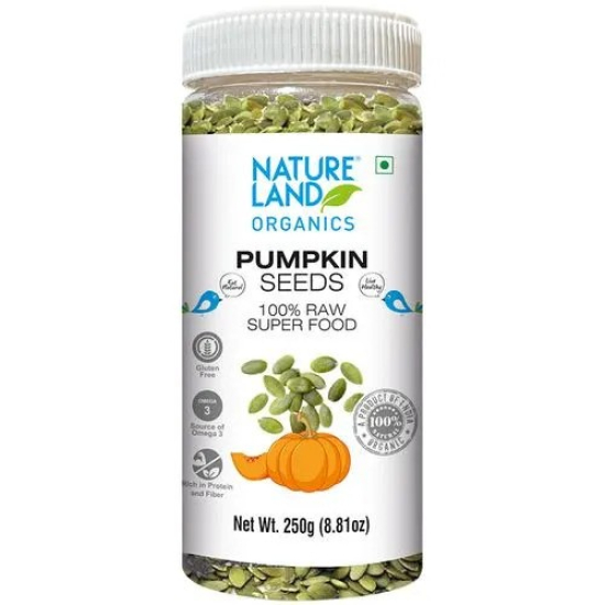 Natureland Organics Pumpkin Seeds Raw, 250g