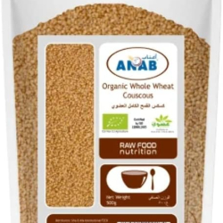 Anab Organic Whole Wheat Couscous 500g Anab Organic Whole Wheat Couscous 500g