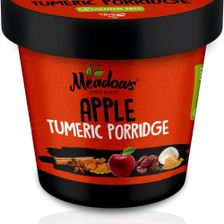 Meadows Organic  Apple Tumeric Porridge 60g, Pack Of 6 Meadows Organic  Apple Tumeric Porridge 60g, Pack Of 6