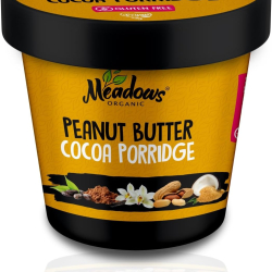 Meadows Organic Peanut Butter Cocoa Porridge 60g, Pack 6 Meadows Organic Peanut Butter Cocoa Porridge 60g, Pack 6