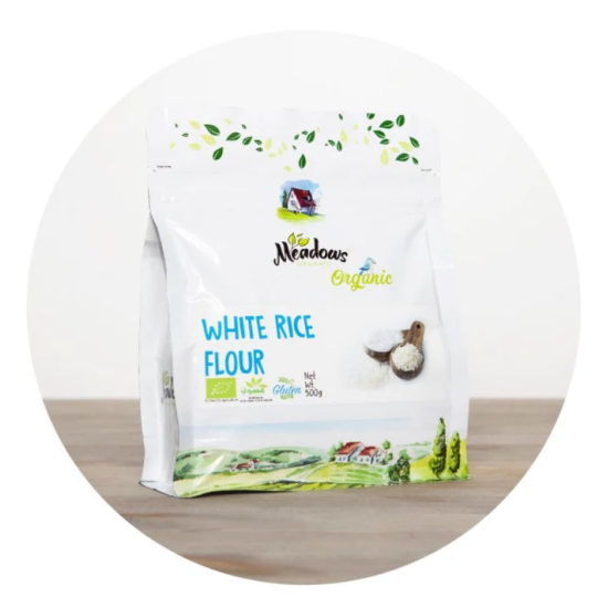 Meadows Organic White Rice Flour 500g