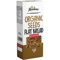 Meadows Organic Seeds Flat Bread 150g, Pack Of 6 Meadows Organic Seeds Flat Bread 150g, Pack Of 6