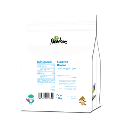 Meadows Organic Sundried Banana 150g, Pack Of 6 Meadows Organic Sundried Banana 150g, Pack Of 6