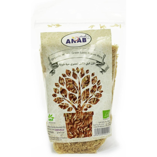 Anab Organic Whole Grain Long Brown Rice 500g