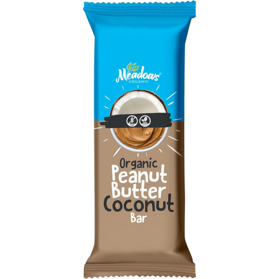 Meadows Organic Peanut Butter Coconut Bar 40g
