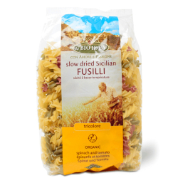 La Bio Idea Organic Tricolor Fusilli Pasta 500g, Pack Of 12 La Bio Idea Organic Tricolor Fusilli Pasta 500g, Pack Of 12