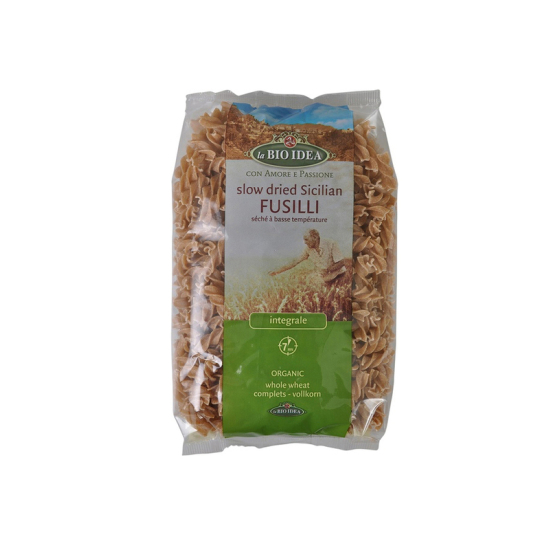 La Bio Idea Organic Fusilli Whole Wheat, 500g