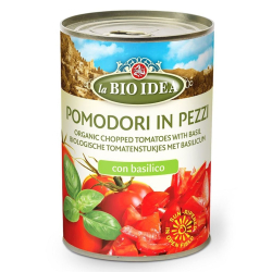 La Bio Idea Organic Chopped Tomato Basilico 400g, Pack Of 12 La Bio Idea Organic Chopped Tomato Basilico 400g, Pack Of 12