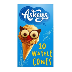 Askeys Continental Waffle Cones 130g, Pack Of 6 Askeys Continental Waffle Cones 130g, Pack Of 6