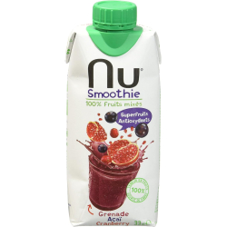 Nu Smoothie Pomegranate Acai Cranberry 330 ml, Pack Of 12 Nu Smoothie Pomegranate Acai Cranberry 330 ml, Pack Of 12