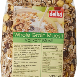 Delba Whole Grain Muesli 500g, Pack Of 12