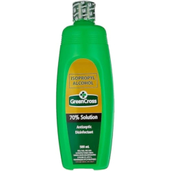 Green Cross Isopropyl Alcohol 70% Solution 500ml, Pack Of 24 Green Cross Isopropyl Alcohol 70% Solution 500ml, Pack Of 24