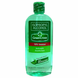 Green Cross Isopropyl Alcohol 70% With Moisturizer 250 ml, Pack Of 24 Green Cross Isopropyl Alcohol 70% With Moisturizer 250 ml, Pack Of 24