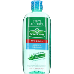 Green Cross Ethyl Alcohol 70% Solution 250ml, Pack Of 24 Green Cross Ethyl Alcohol 70% Solution 250ml, Pack Of 24