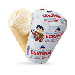 Eskimos Plombir Ice Cream in a Wafer Cup Family Pack 480g, Pack Of 6 Eskimos Plombir Ice Cream in a Wafer Cup Family Pack 480g, Pack Of 6