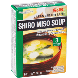 S & B Japanese Instant Shiro Miso Soup 30g, Pack Of 24 S & B Japanese Instant Shiro Miso Soup 30g, Pack Of 24