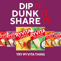 Ryvita Thins Cheddar & Cracked Black Pepper Bread 125g, Pack Of 12 Ryvita Thins Cheddar & Cracked Black Pepper Bread 125g, Pack Of 12