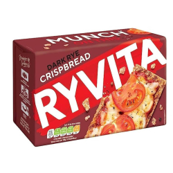 Ryvita Dark Rye Crispbread 250g, Pack Of 12 Ryvita Dark Rye Crispbread 250g, Pack Of 12