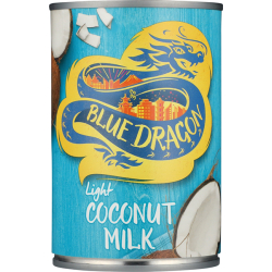 Blue Dragon Light Coconut Milk 400 ml, Pack Of 12 Blue Dragon Light Coconut Milk 400 ml, Pack Of 12