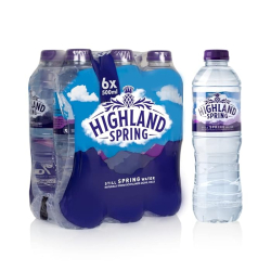 Highland Spring Still Spring Water 6 x 500 ml, Pack Of 4 Highland Spring Still Spring Water 6 x 500 ml, Pack Of 4