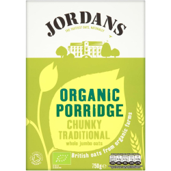 Jordans Organic Porridge Chunkey Traditional Whole Jumbo Oats, 6 x 750g Jordans Organic Porridge Chunkey Traditional Whole Jumbo Oats, 6 x 750g