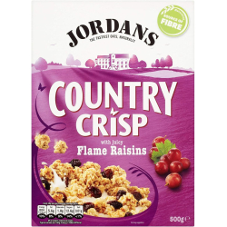 Jordan's Country Crisp With Juicy Flame Raisins 500g, Pack Of 6 Jordan's Country Crisp With Juicy Flame Raisins 500g, Pack Of 6