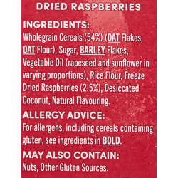 Jordans Country Crisp Raspberries 500g, Pack Of  6 Jordans Country Crisp Raspberries 500g, Pack Of  6