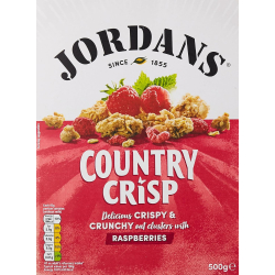 Jordans Country Crisp Raspberries 500g, Pack Of  6 Jordans Country Crisp Raspberries 500g, Pack Of  6