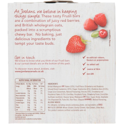 Jordans Frusli Juicy Red Berries Bar, 6x30g Jordans Frusli Juicy Red Berries Bar, 6x30g