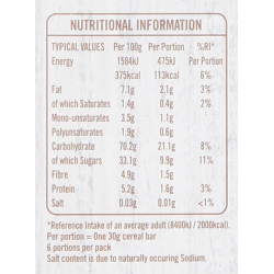 Jordans Frusli Juicy Blueberries Chewy Cereal Bar, 6 x 30g Jordans Frusli Juicy Blueberries Chewy Cereal Bar, 6 x 30g