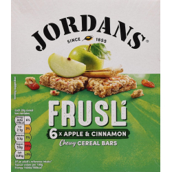 Jordans Breakfast Granola Bars Apple And Cinnamon Frusli Bar 30g, Pack Of 6 Jordans Breakfast Granola Bars Apple And Cinnamon Frusli Bar 30g, Pack Of 6