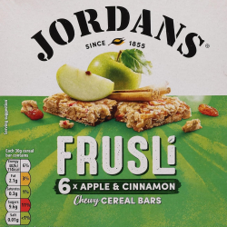 Jordans Breakfast Granola Bars Apple And Cinnamon Frusli Bar 30g, Pack Of 6 Jordans Breakfast Granola Bars Apple And Cinnamon Frusli Bar 30g, Pack Of 6